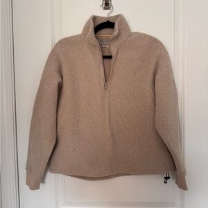 Everlane Cream Fleece Jacket